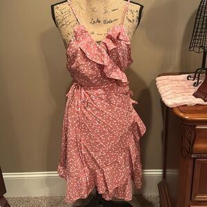 SHEIN VCAY WOMENS STRAP WRAP STYLE DRESS IN SZ XL 44 12…NEW WITH TAG…SO CUTE!!